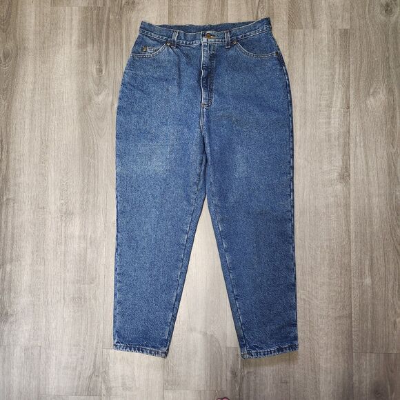 L.L. Bean Flannel Lined Jeans Women's 16 Petite Original Fit Relaxed 100% Cotton - Picture 1 of 12